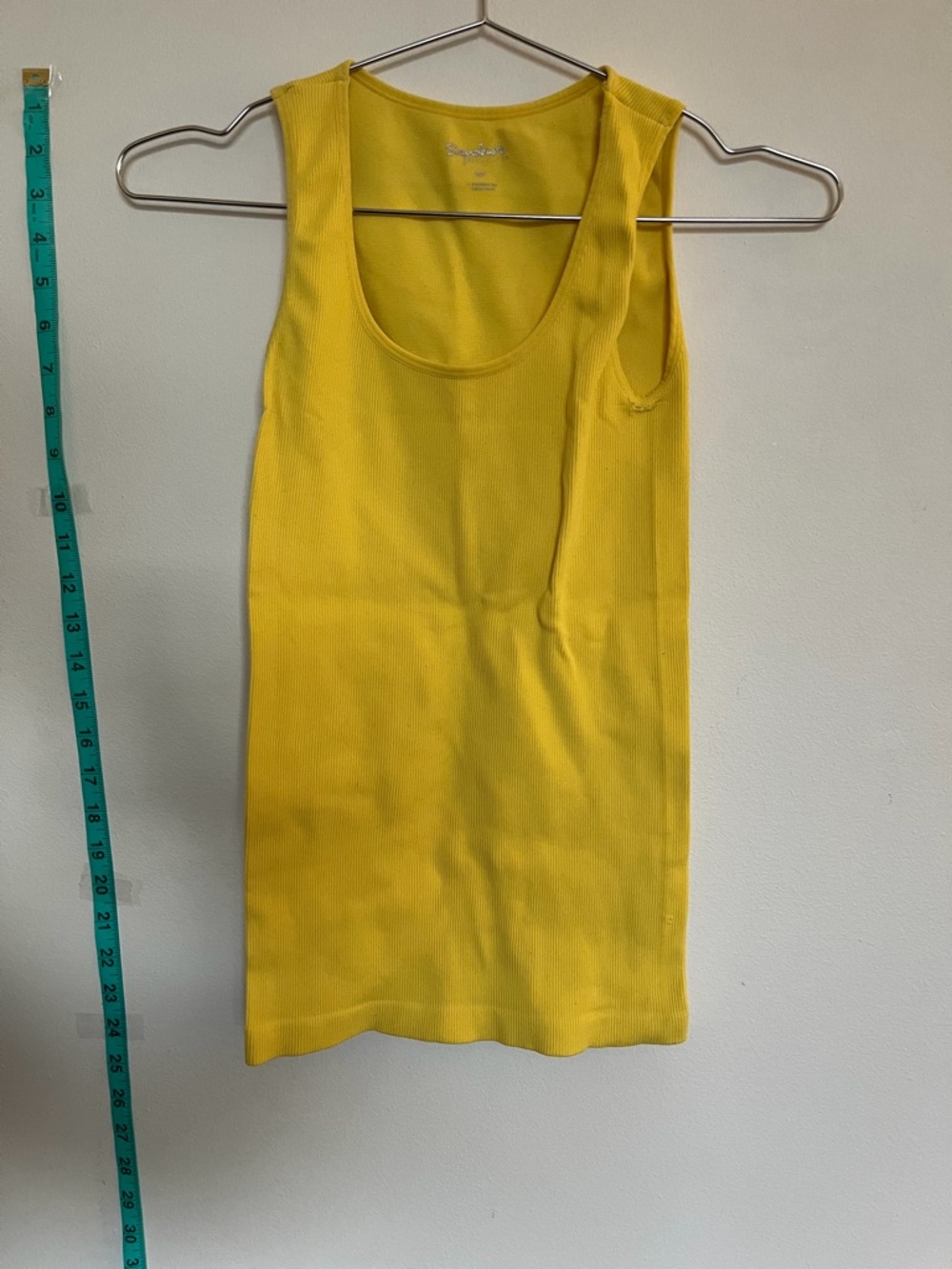 Suzy Shier Bright Yellow Ribbed Tank